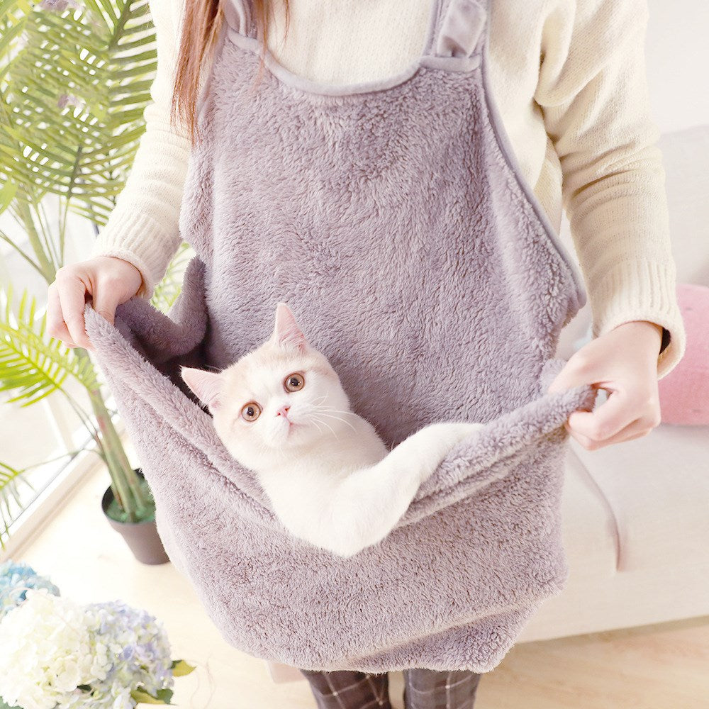 Pet Backpack for Cats - Plush Dual Shoulder Bag