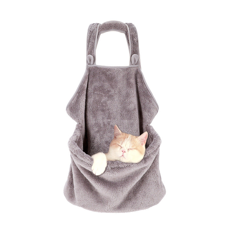 Pet Backpack for Cats - Plush Dual Shoulder Bag