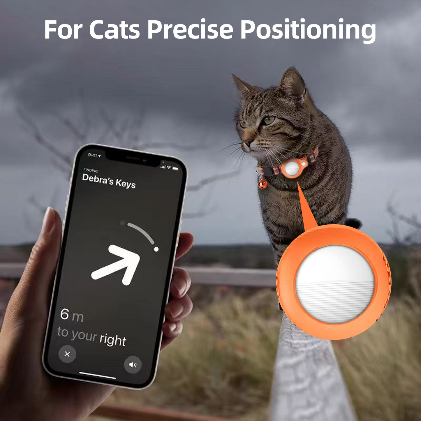 Compact Anti-Loss Locator for Cats